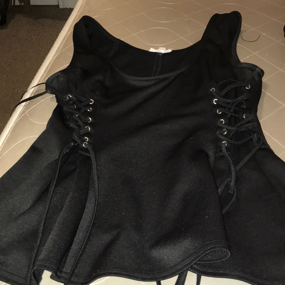 Peplum Black Shirt